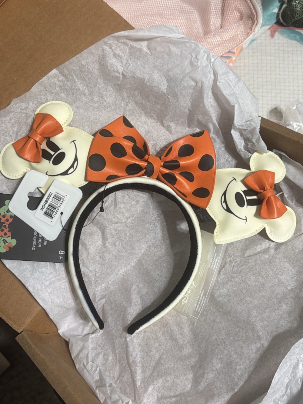Minnie Glow in the Dark Ghost Ears